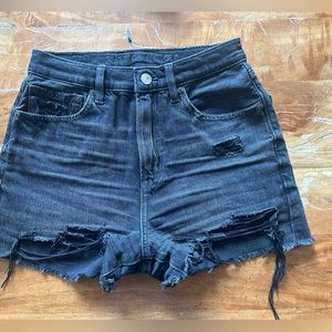 American Eagle Black Highest Rise 90s Boyfriend Jean Short